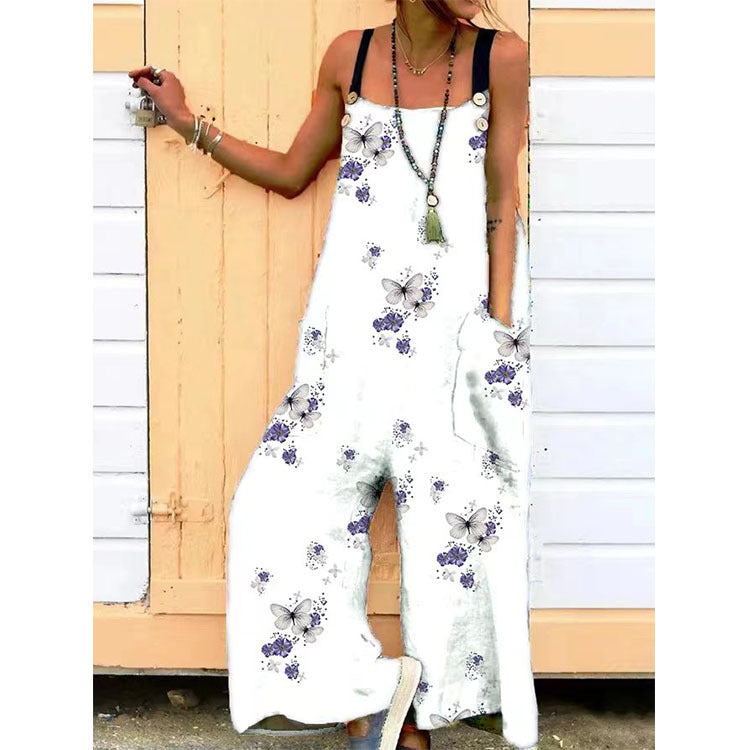 Summer Loose Bib Jumpsuit