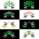 Mermaid Face Jewels Rhinestones Temporary Crystal Stickers Decorations
