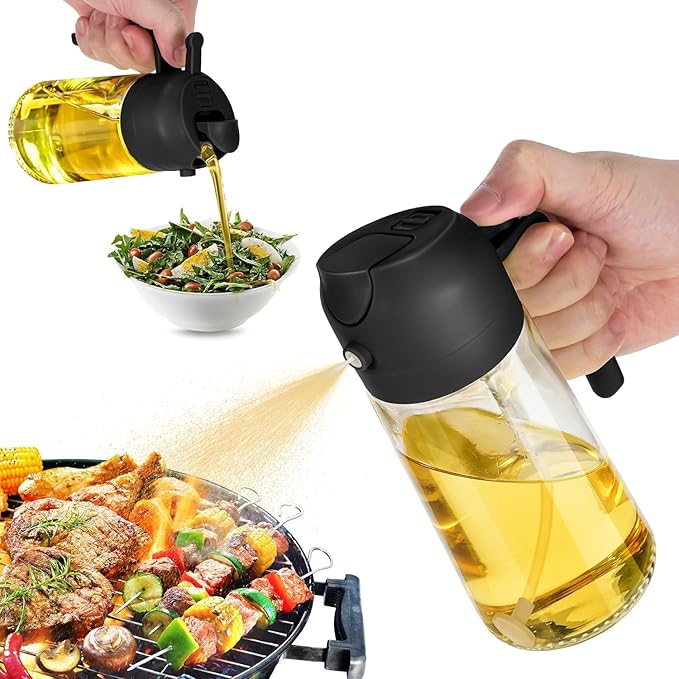 2in1 Oil Dispenser and Oil Sprayer for Cooking