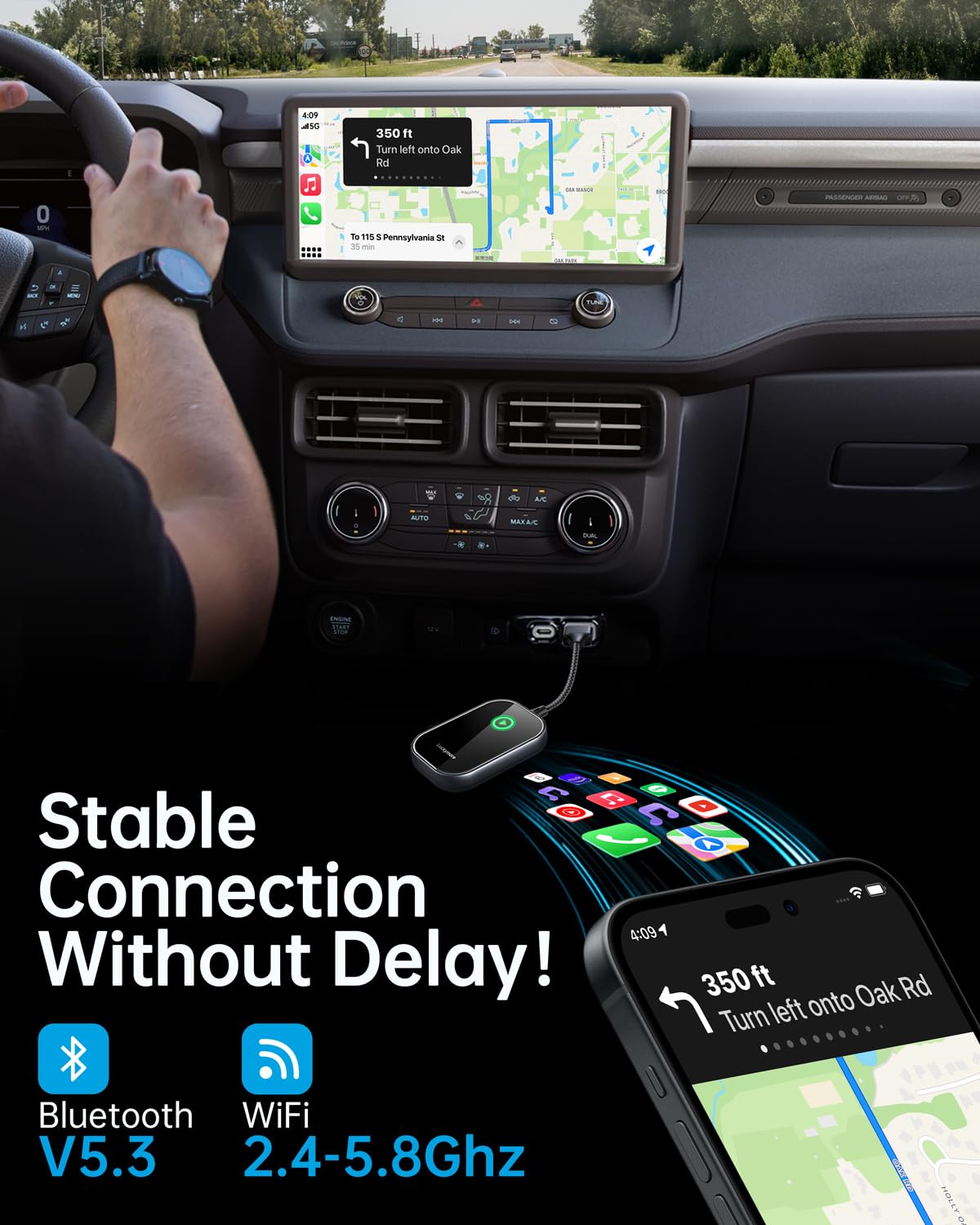 Luckymore Wireless Carplay Adapter