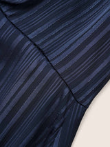 Textured Chiffon Mesh Patchwork Ruched Dress