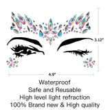 Mermaid Face Jewels Rhinestones Temporary Crystal Stickers Decorations