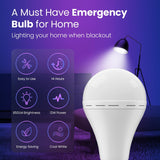 Rechargeable Emergency Led Light Bulb with Hook