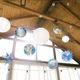 Paper Fan Snowflake Garlands for Birthday Wedding Christmas Party Decorations
