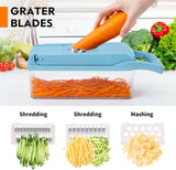 14in1 Multifunctional Food Chopper, Kitchen Vegetable Slicer