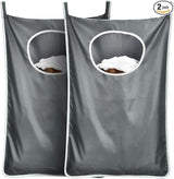 Durable hanging laundry hamper bag Behind door Space Saving