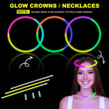 12 Pack Glow Glasses Toys Gifts with 40 Glow Sticks & Connectors