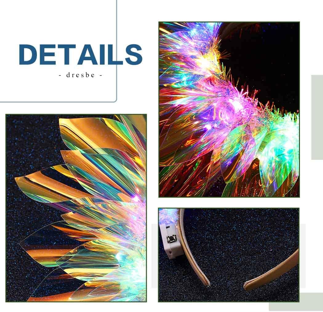 LED Headbands Glow Party Crown Hair Accessories for Women