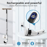 Waterproof Bathroom Scrubber with Power LCD Display