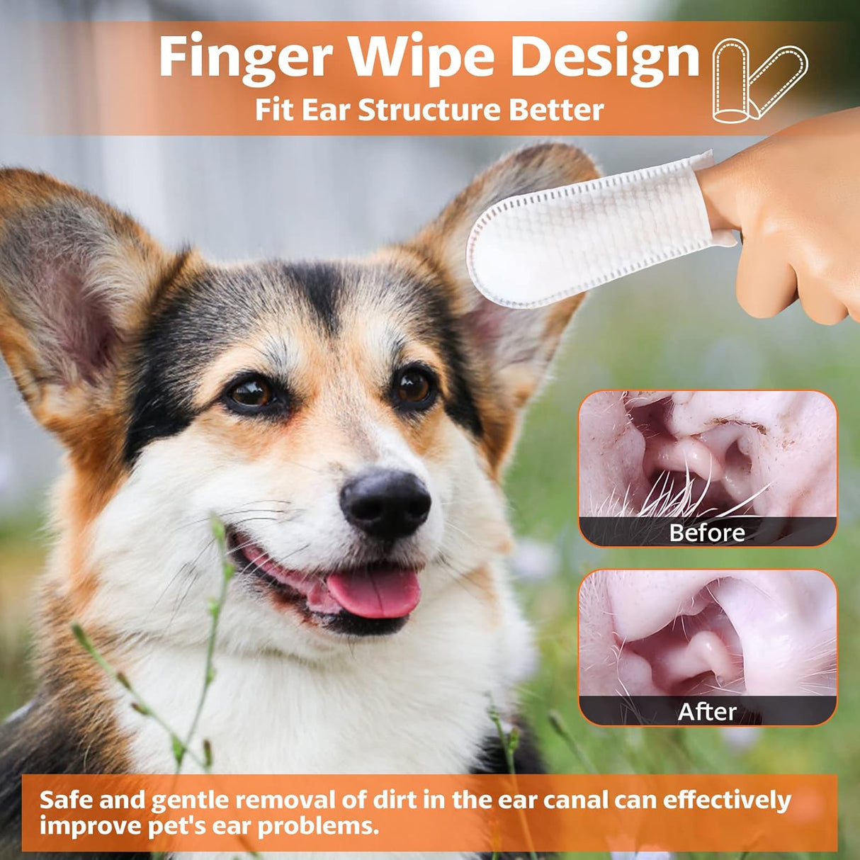 OBSEDE Ear Cleaner Finger Wipes