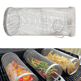 Rolling BBQ Grilling Basket