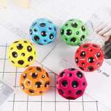 Anti-fall Moon Shape Porous Bouncy Ball Kids Indoor Outdoor Toy Ergonomic Design