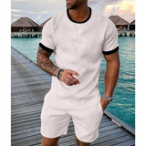 Men's Round Neck Short Sleeve Casual Sports Set 63438735L