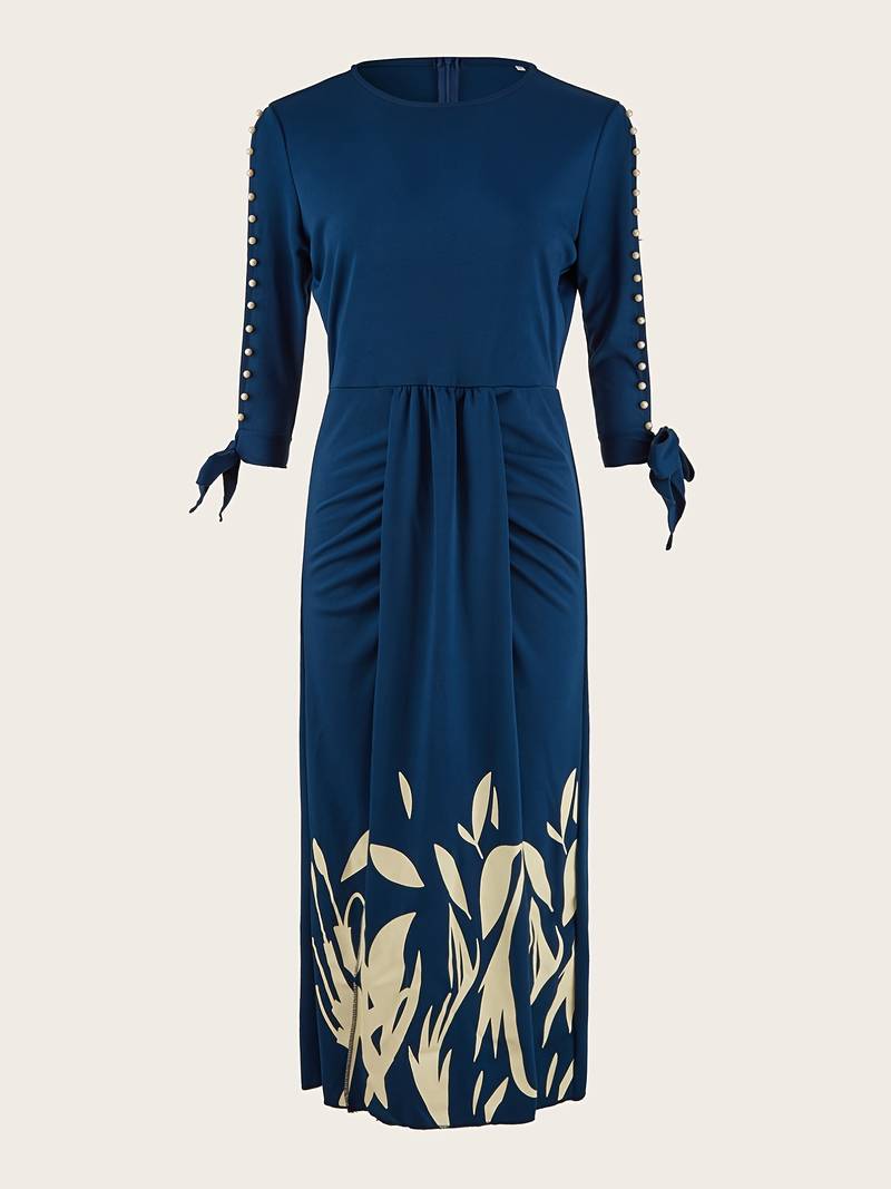 Godiva - Elegant sleeve beaded dress