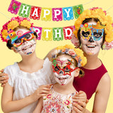 32 Pcs Mexican Fiesta Party Decorations Paper Eyeglasses