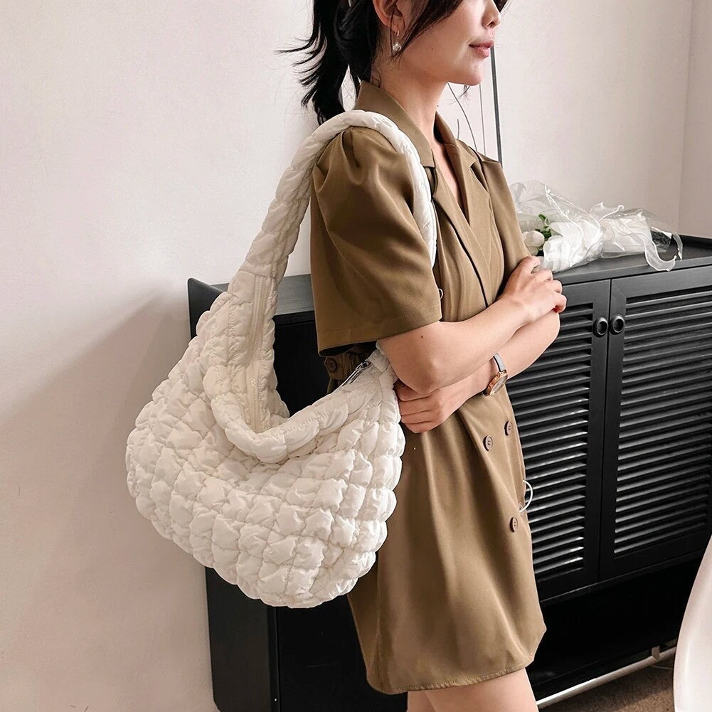 Ashley - puff tote bag