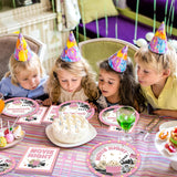 96Pcs Movie Night Party Supplies Pink Movie Birthday Plates and Napkins