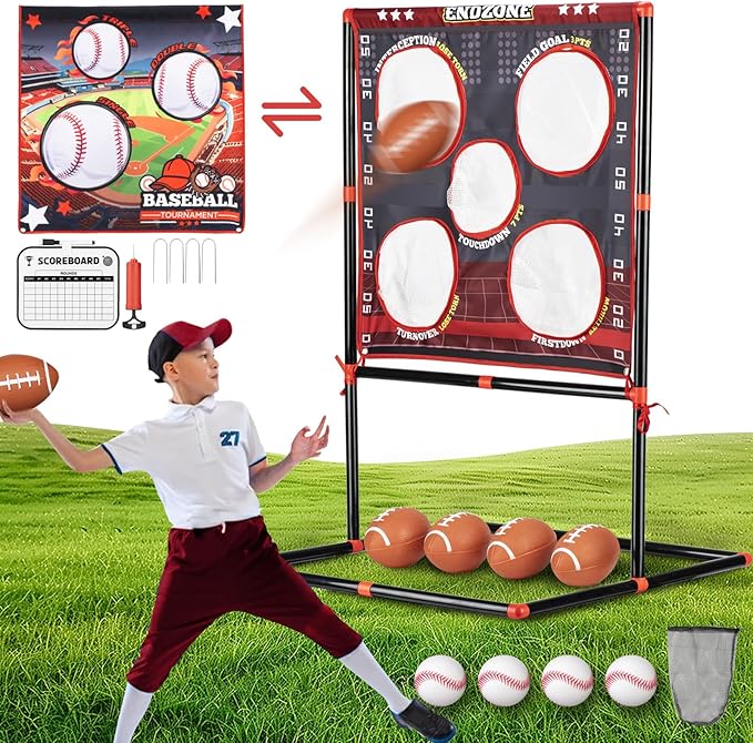 Football Games Kids Toys Outdoor Sports Toddler Toys, Gifts for Ages 5-13 Years Old, Backyard, Lawn, Beach, Camping, Family Party Fun Activities