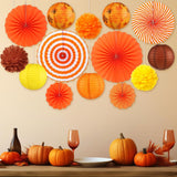 Glooglitter 14 Pcs Fall Party Decoration Set Festival Thanksgiving Party Supplies