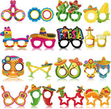 32 Pcs Mexican Fiesta Party Decorations Paper Eyeglasses