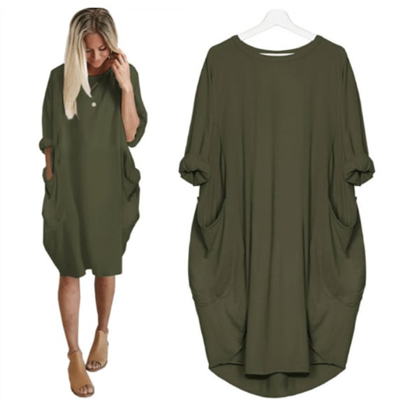 Roelien | Comfy Casual loose pocket dress