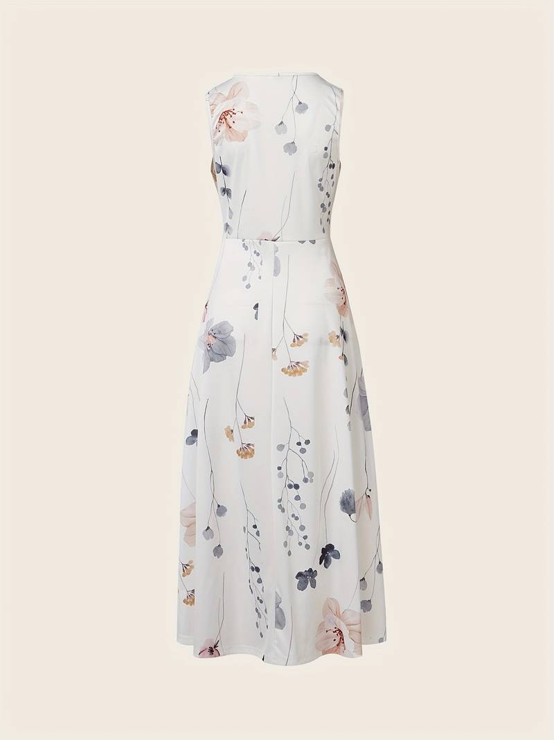 Cassandra - Long dress with floral print