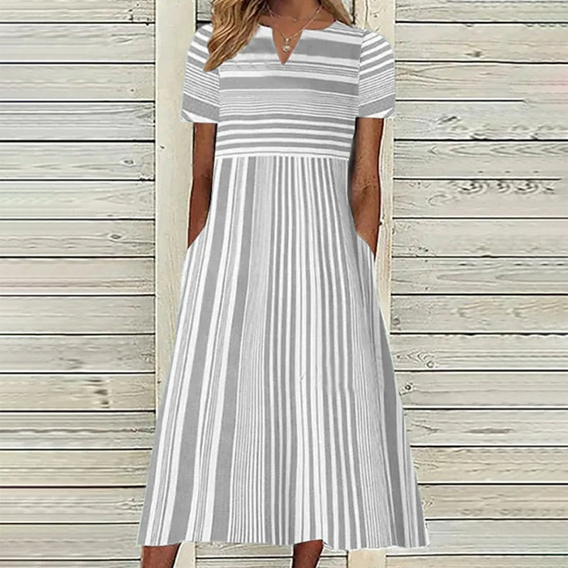 Leanne - Casual striped dress