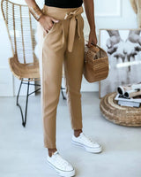 Angelea - Casual trousers with high waist