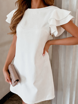 Jayla - Backless dress with puff sleeves