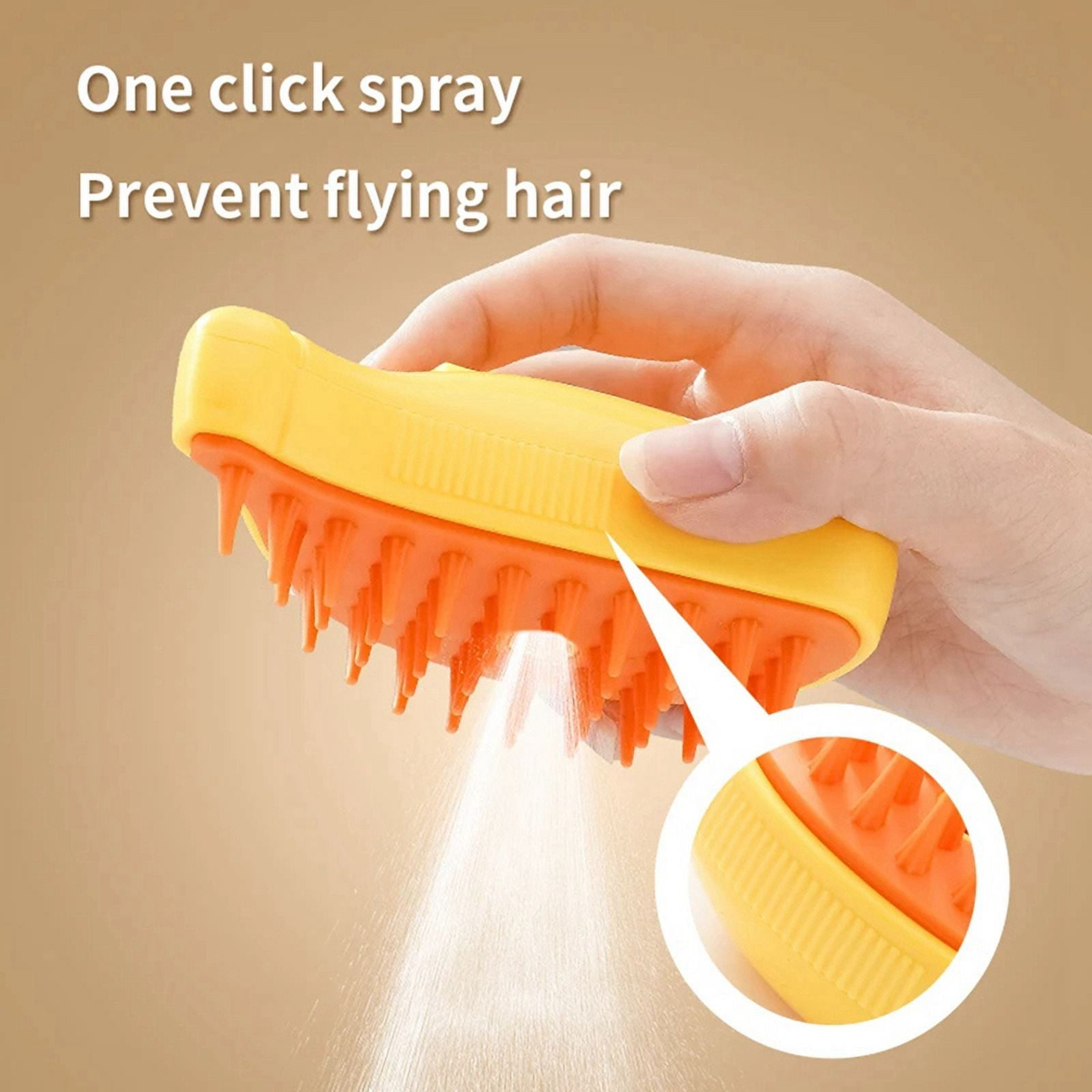 Cat Steam Brush Steamy Dog Brush 3 in 1 Electric Spray Cat Hair Brushes