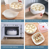 Multi-Layer Microwave Steamer with Lid