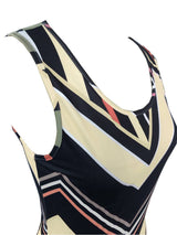 Wandra - Striped maxi dress with pattern