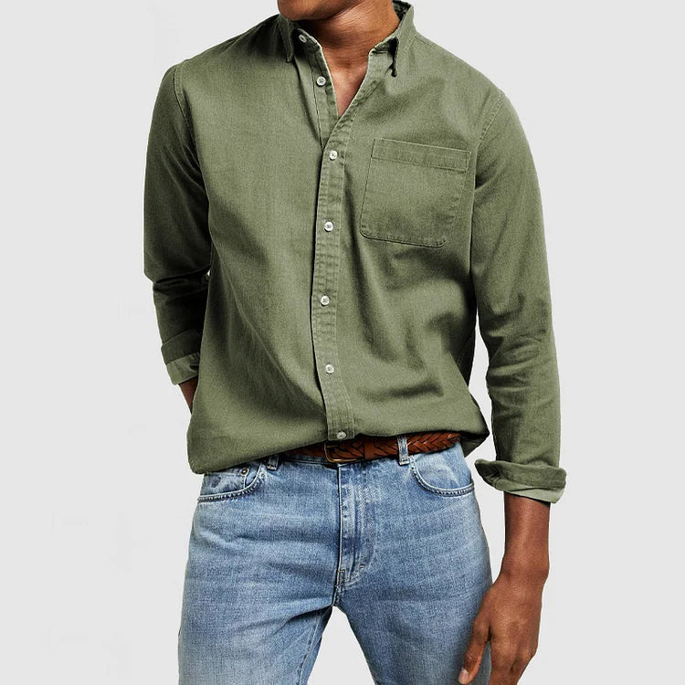 Steven Polo - Men's casual long-sleeved shirt