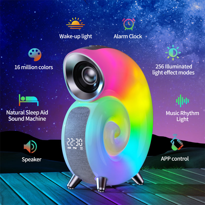 Smart RGB Light Bluetooth Speaker and Alarm Clock