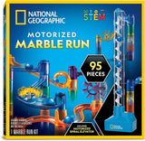 National Geographic Marble Run with Motorized Elevator - 150-Piece Marble Maze Kit with Motorized Spiral Lift, 30 Marbles, Storage Bag & More, Perpetual Motion Machine, Marble Game, Kids Physics Toys