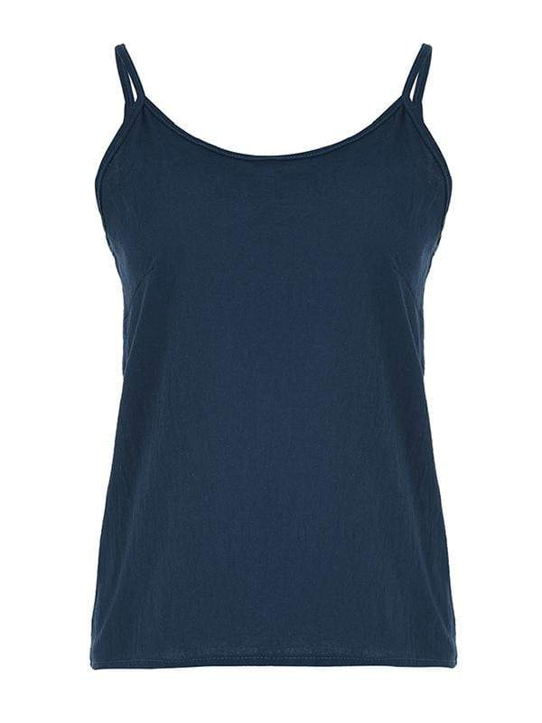 Spaghetti Strap Linen Blend Top