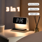 Bedside 3 In 1 LCD screen Alarm Clock