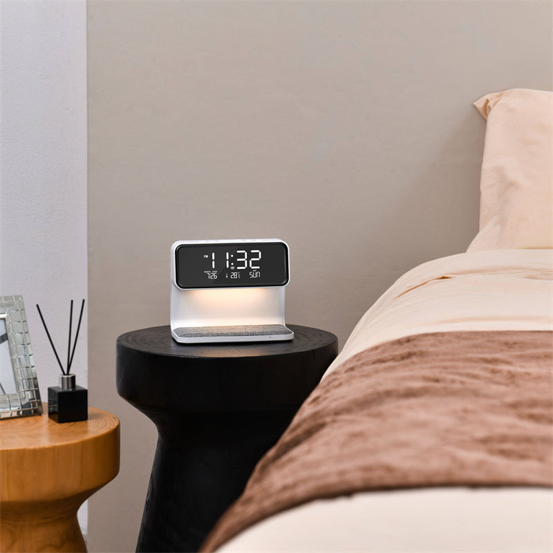 Bedside 3 In 1 LCD screen Alarm Clock