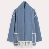 SALOA - ELEGANT COAT WITH SCARF FOR WOMEN