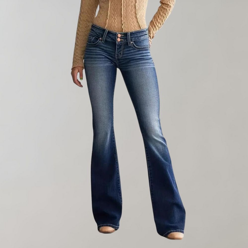 Marie - Flared denim trousers