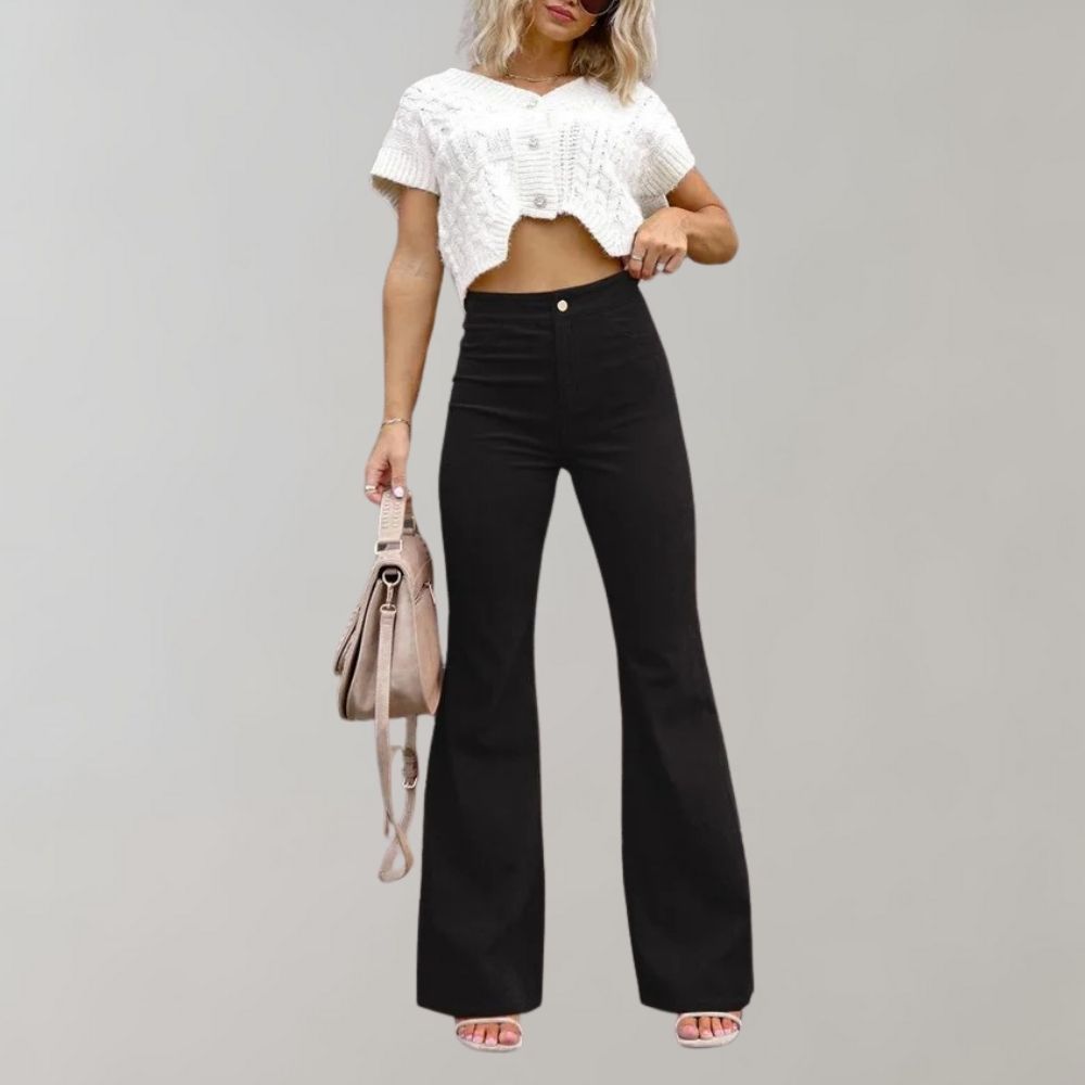 Noemi - Flare trousers in corduroy