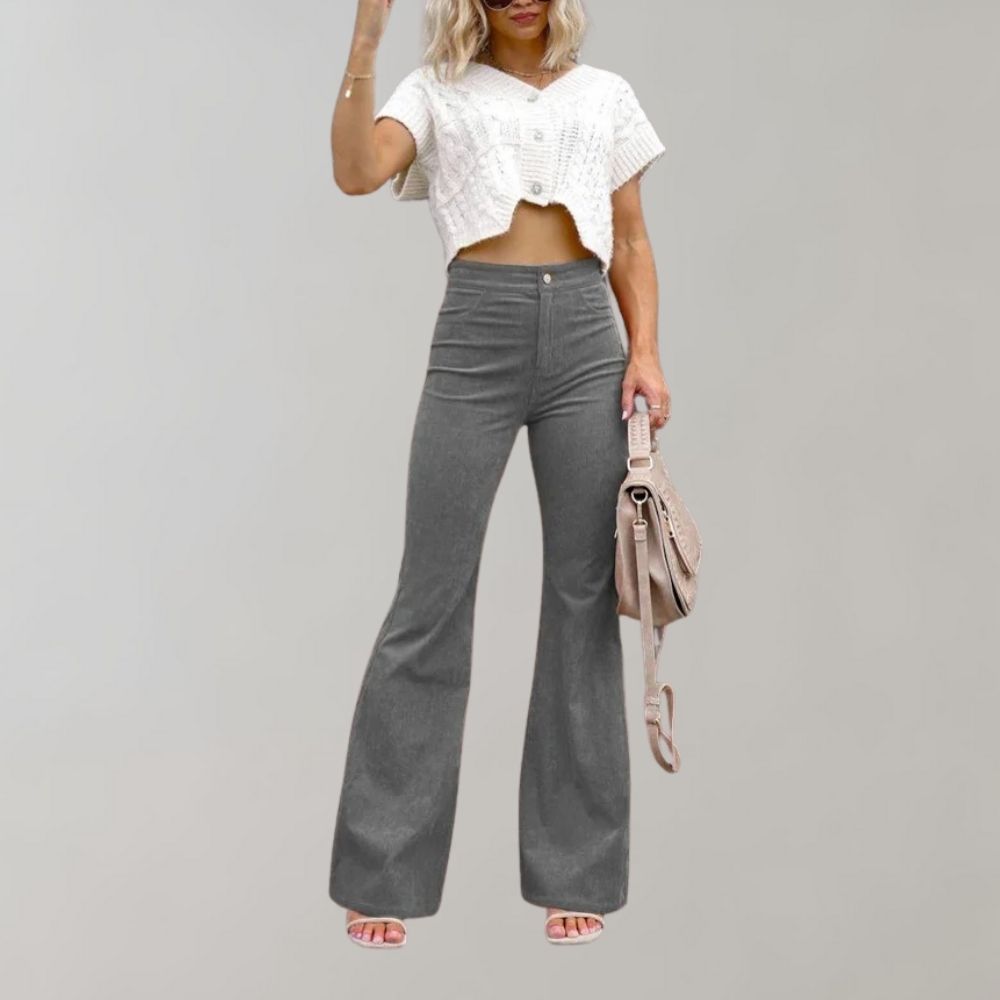 Noemi - Flare trousers in corduroy