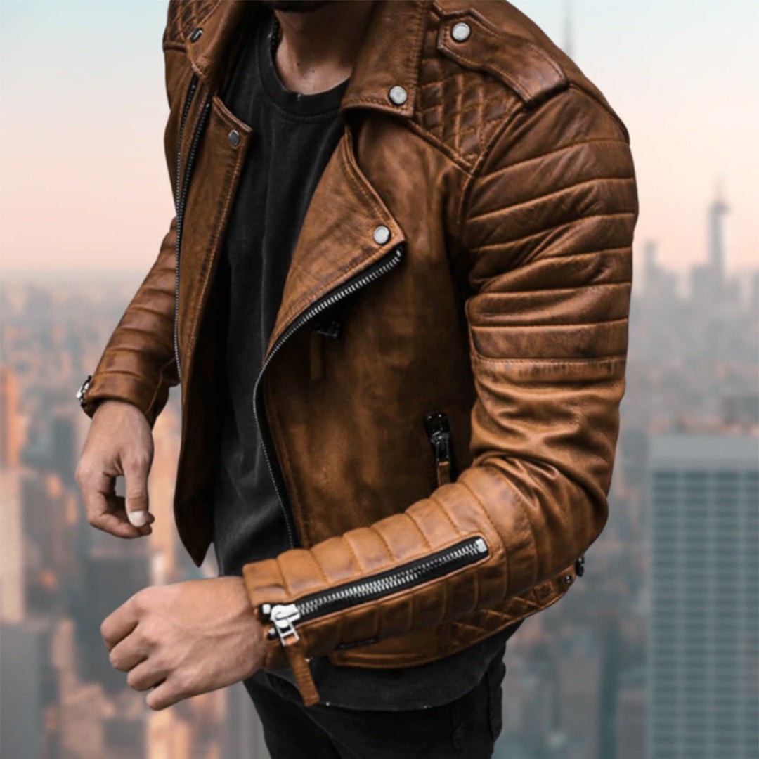 Cruz - Leather biker jacket