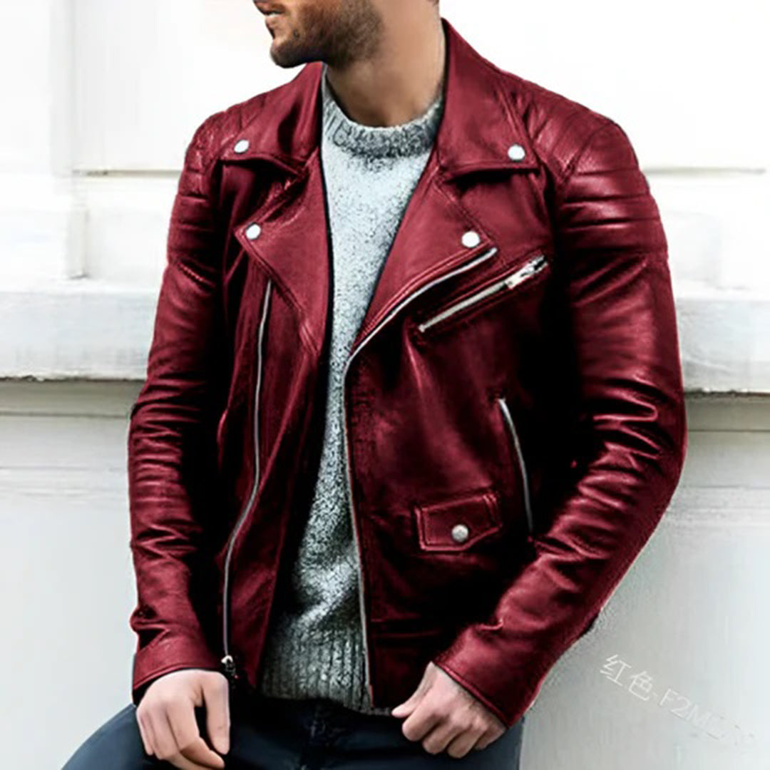 Cruz - Leather biker jacket