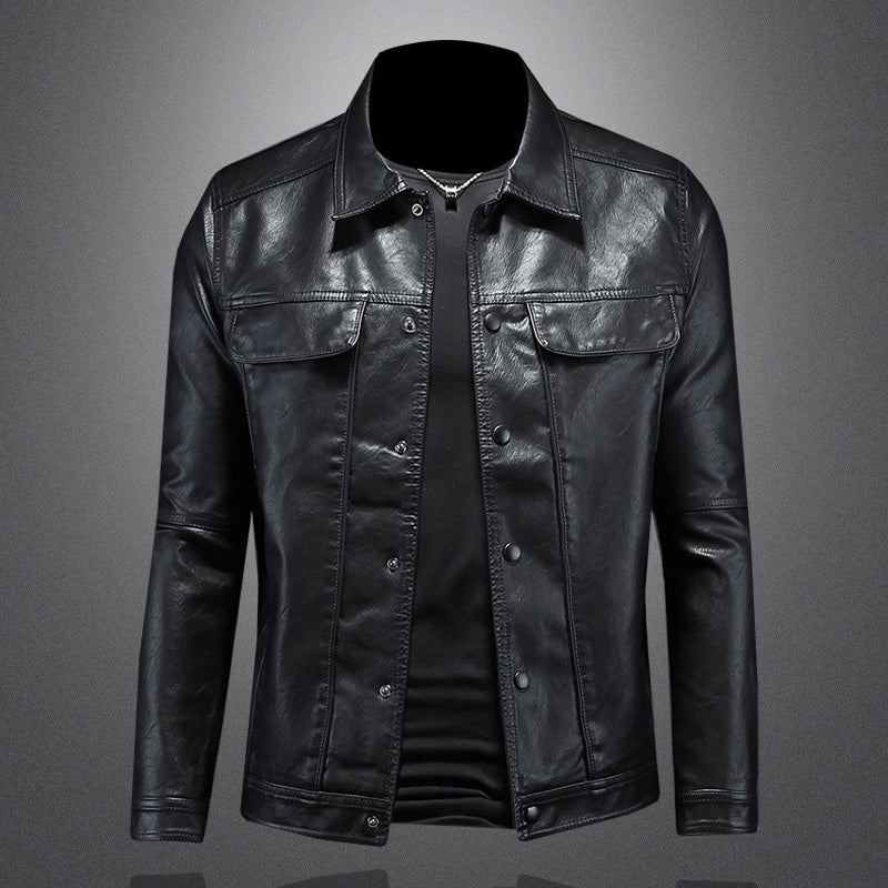 Houston - Leather biker jacket