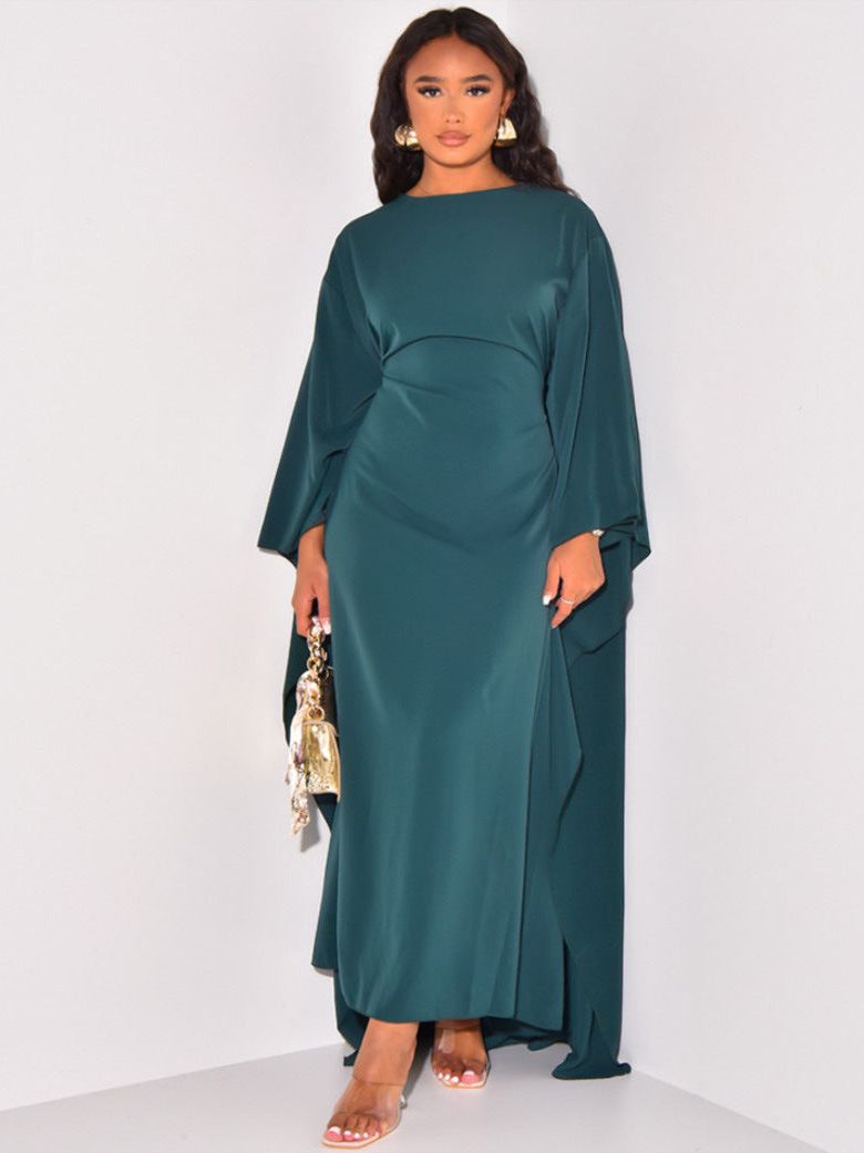 ESTELA - Elegant batwing sleeve dress