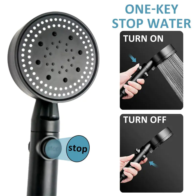 Adjustable Pressurized Shower Head