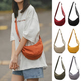 Crescent-shaped bag