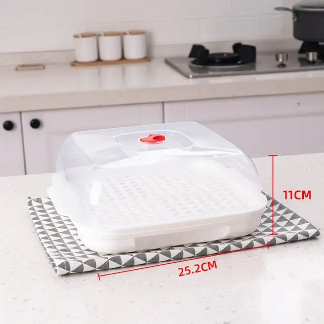 Multi-Layer Microwave Steamer with Lid