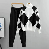 Mavilde elegant set soft sweater + long trousers